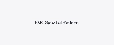 H&R Spezialfedern