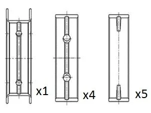 Rolamentos Principais do Virabrequim