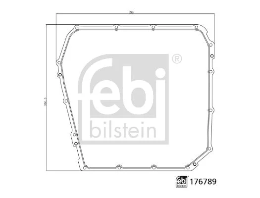 Gasket, oil sump (automatic transmission) FEBI BILSTEIN 176789