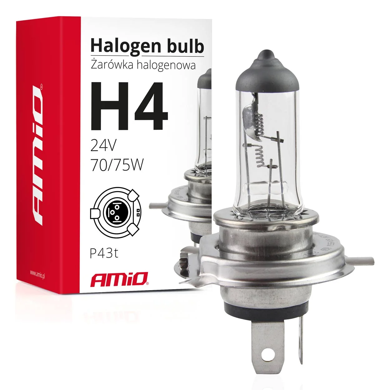 Bulb, headlight AMiO 01267