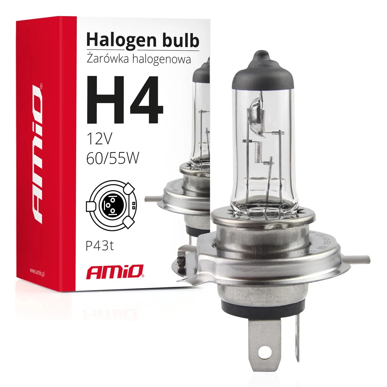 Bulb, headlight AMiO 01268