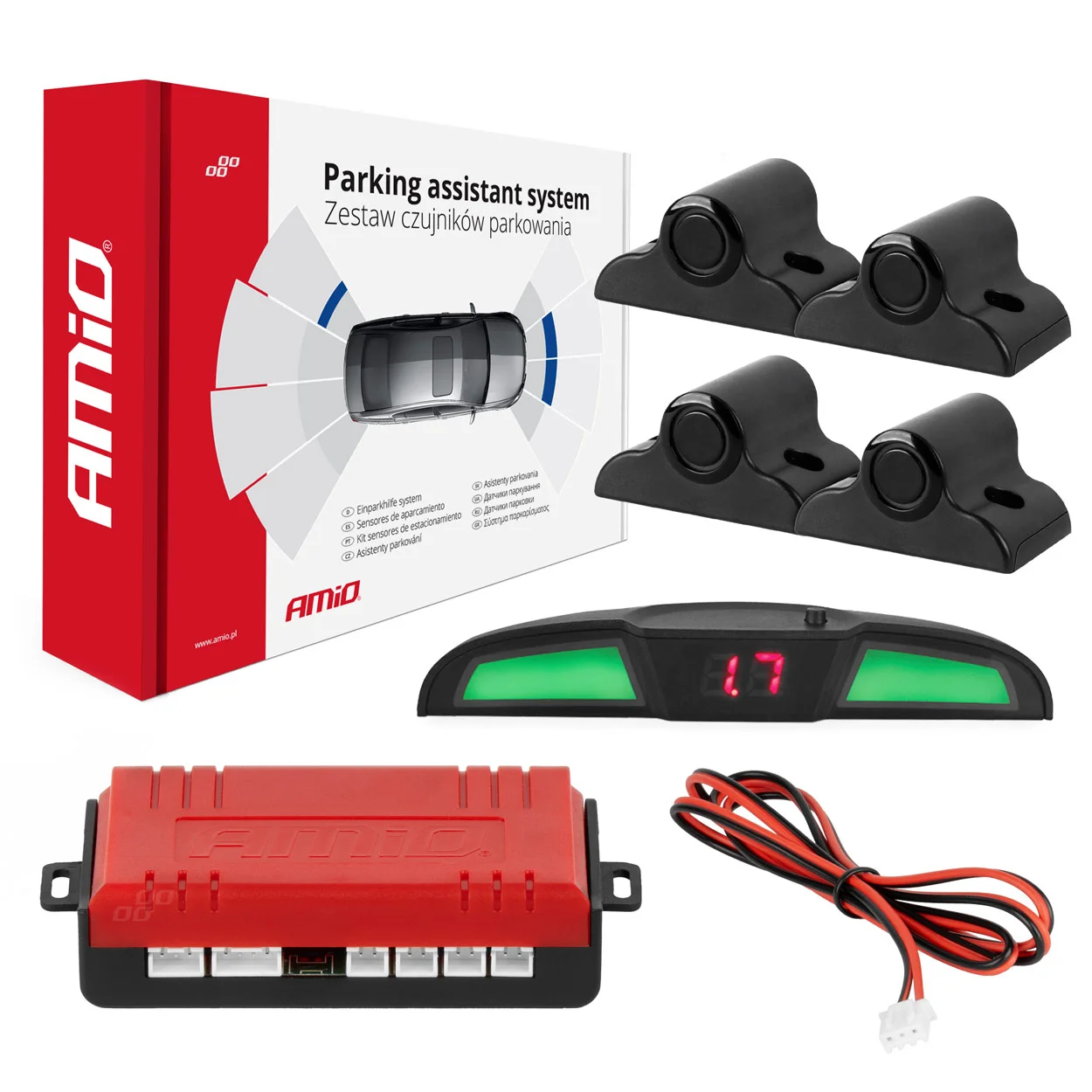 Kit de sensores, sistema auxiliar de estacionamento AMiO 02286