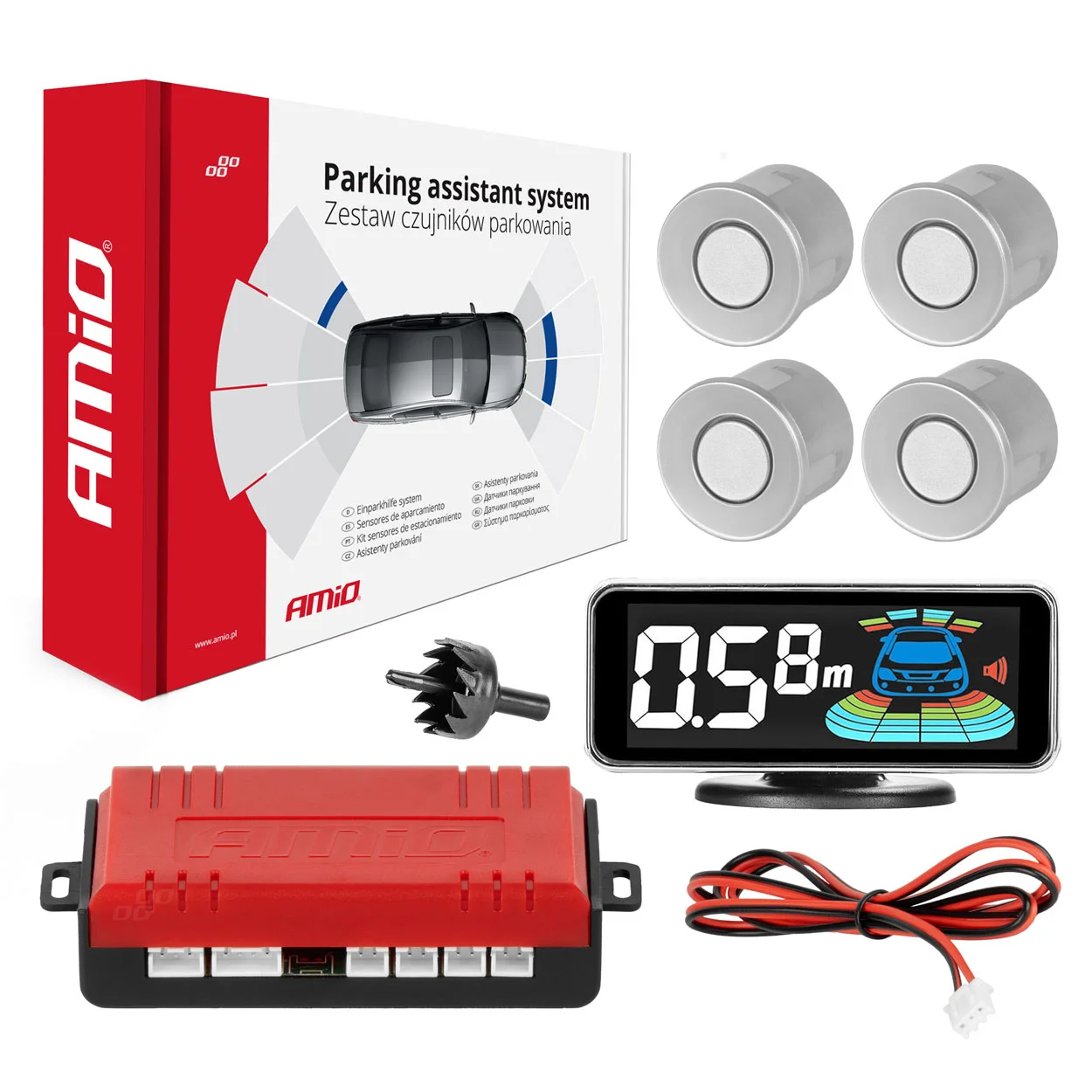Sensor kit, park distance control AMiO 03187