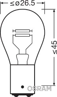 Posūkio signalo lemputė OSRAM 7528