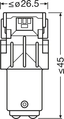 Bulb OSRAM 7528DWP-2BL