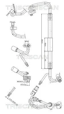 High/Low-pressure Line, air conditioning TRI 9010 29037