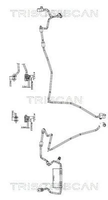 High/Low-pressure Line, air conditioning TRISCAN 9010 29035