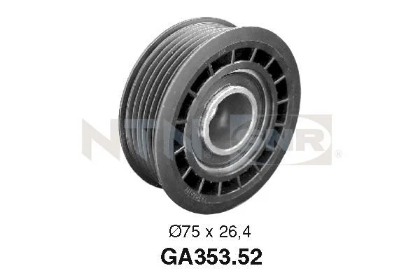 Polia de Desvio/Guia, correia do alternador SNR GA353.52
