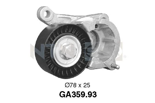 Tensioner Pulley, V-ribbed belt SNR GA359.93