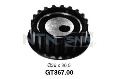 Tensioner Pulley, timing belt SNR GT367.00