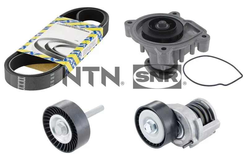 Water Pump + V-ribbed Belt Kit SNR KAP857.140