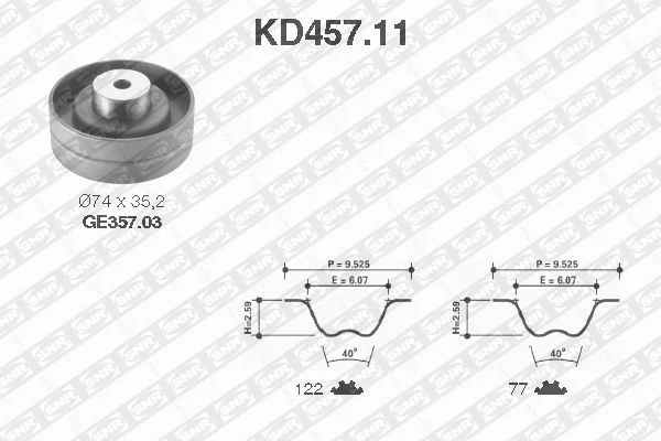 Kit de Correia Distribuição SNR KD457.11