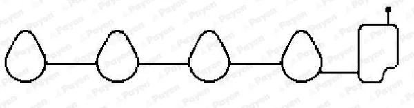 Gasket, intake manifold PAYEN JD6037