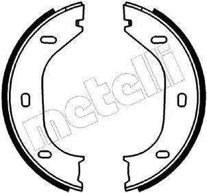 Brake Shoe Set, parking brake METELLI 53-0011