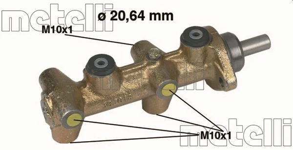 Cilindro Mestre dos Travões METELLI 05-0040