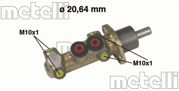 Cilindro Mestre dos Travões METELLI 05-0044