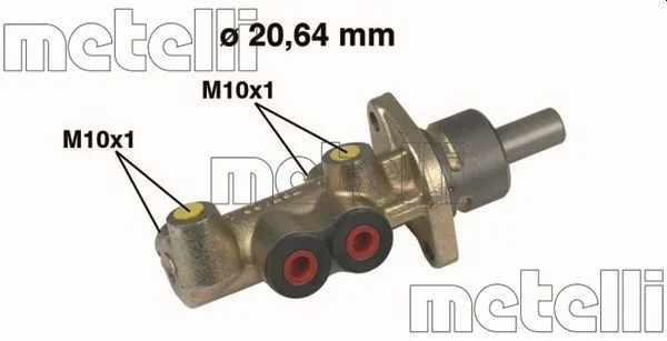 Cilindro Mestre dos Travões METELLI 05-0221