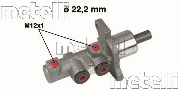 Cilindro Mestre dos Travões METELLI 05-0293