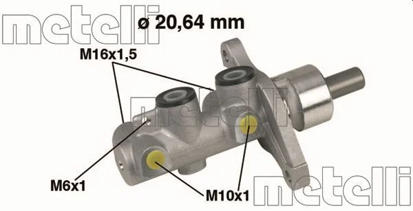 Cilindro Mestre dos Travões METELLI 05-0346