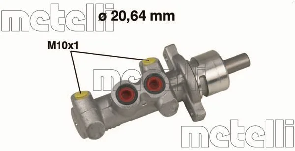 Cilindro Mestre dos Travões METELLI 05-0396