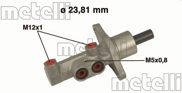 Cilindro Mestre dos Travões METELLI 05-0475