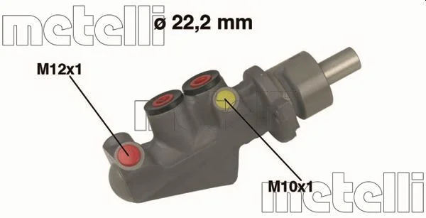Cilindro Mestre dos Travões METELLI 05-0478
