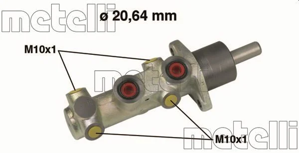 Cilindro Mestre dos Travões METELLI 05-0525