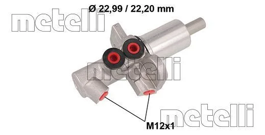 Cilindro Mestre dos Travões METELLI 05-0547