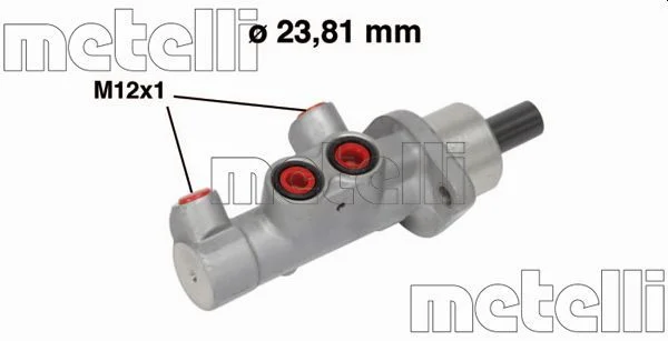 Cilindro Mestre dos Travões METELLI 05-0587