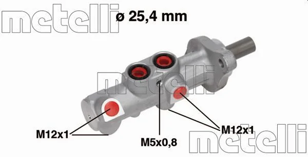 Cilindro Mestre dos Travões METELLI 05-0756