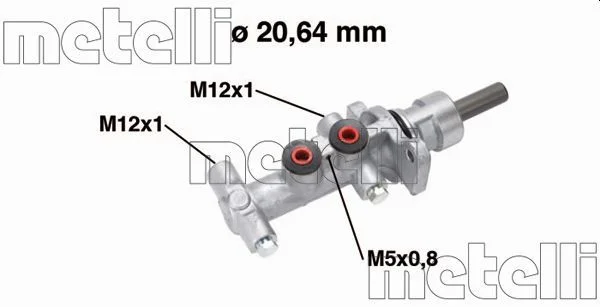 Brake Master Cylinder METELLI 05-0768