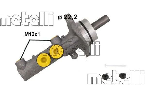 Cilindro Mestre dos Travões METELLI 05-1253
