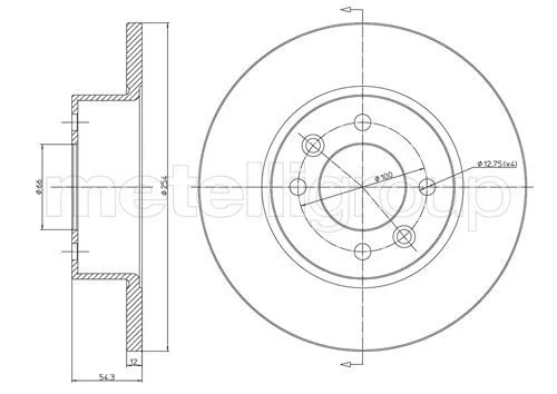 Brake Disc METELLI 23-0218