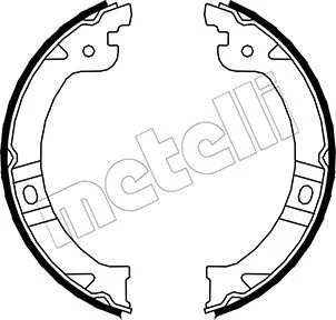 Brake Shoe Set, parking brake METELLI 53-0027