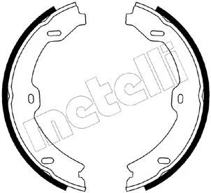 Brake Shoe Set, parking brake METELLI 53-0247