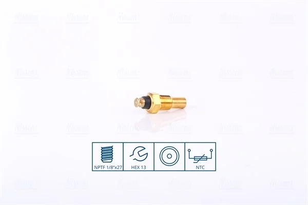 Sensor, coolant temperature NISSENS 207002