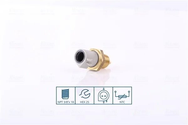 Sensor, temperatura do líquido de refrigeração NISSENS 207012