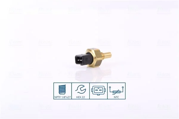 Sensor, temperatura do líquido de refrigeração NISSENS 207060