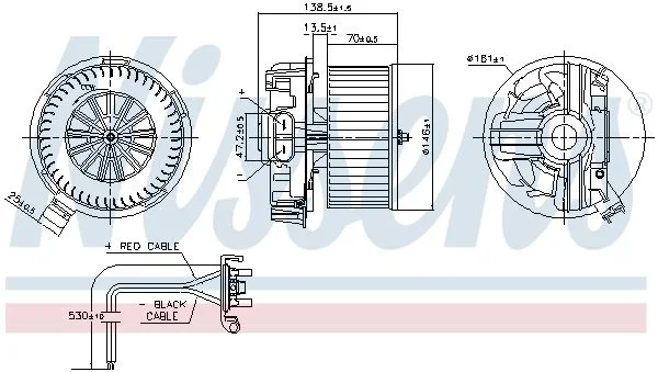 Interior Blower NISSENS 87385