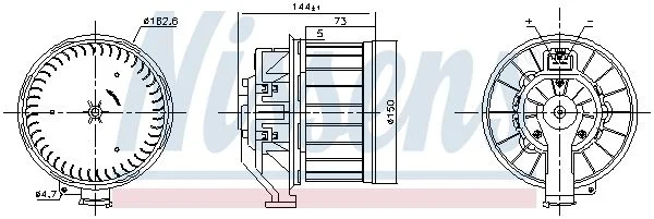 Ventoinha interior NISSENS 87646