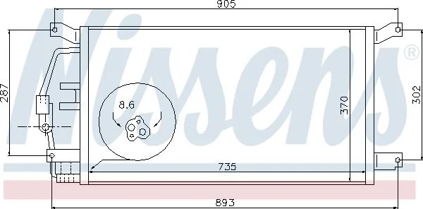Condensador, ar condicionado NISSENS 94797