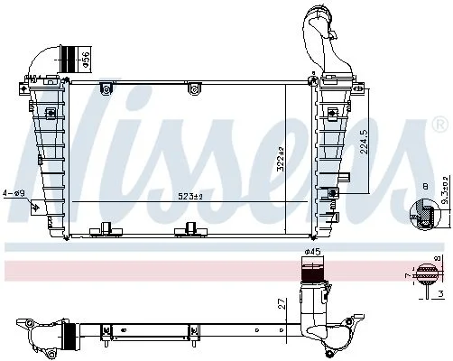 Intercooler NISSENS 961267