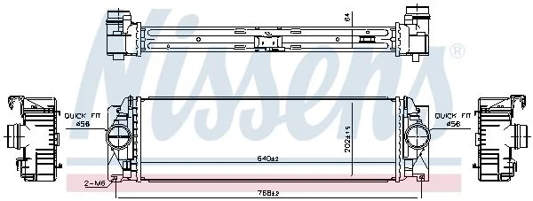 Intercooler NISSENS 961312