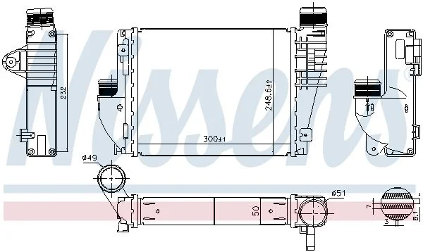 Intercooler NISSENS 961522
