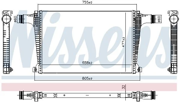 Intercooler NISSENS 961594