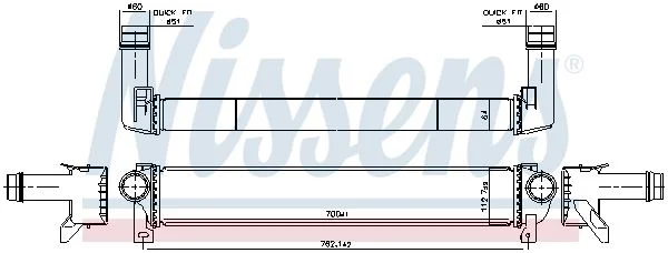 Intercooler NISSENS 961599