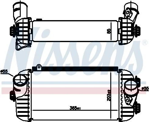 Intercooler NISSENS 96187