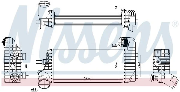 Intercooler NISSENS 96221