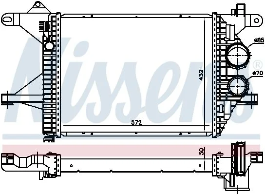 Intercooler NISSENS 96976