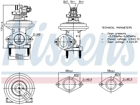 Válvula EGR NISSENS 98480